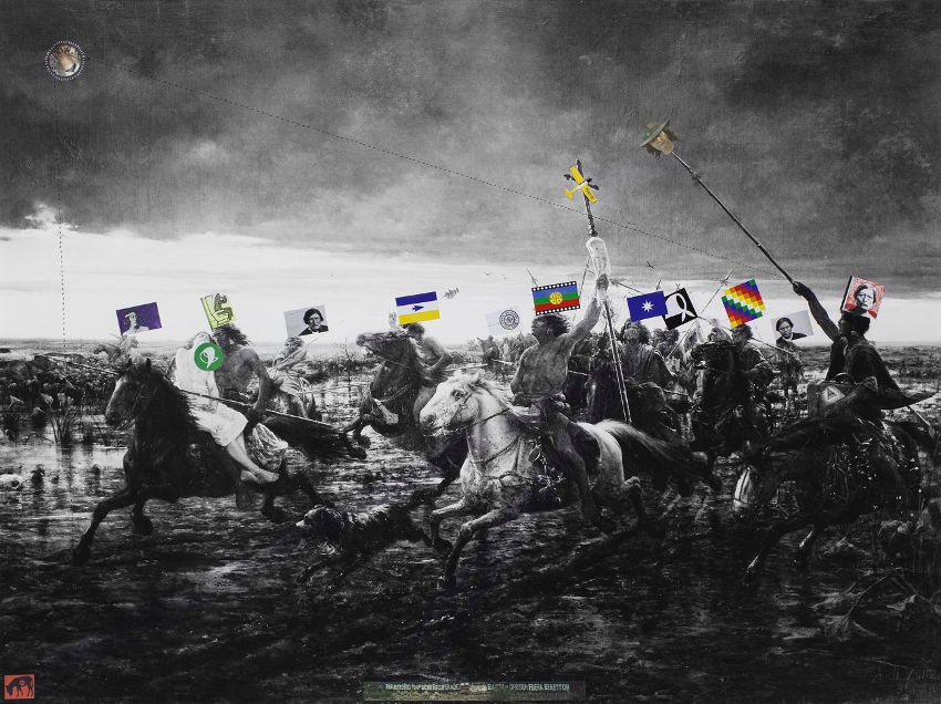 Las evidencias. Collage: Archivo Caminante s/ foto Museo Histórico Nacional. DocAC/2021.